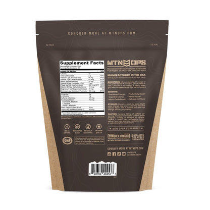 MTN OPS Hot Ignite Focus & Energy Coffee, Mountain Mocha