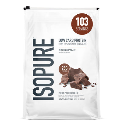 Isopure Zero Carb 100% Pure Whey Isolate Protein Powder, Gluten Free, With Vitamins, Cookies & Cream, 25g Protein Per Serving, 1 Lb, 15 Servings (Packaging May Vary)