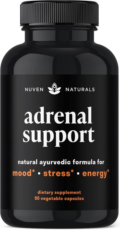 Adrenal Support & Cortisol Manager Supplement - Ashwagandha, 90 Capsules | Adrenal Support Supplements with Ashwagandha Extract, Rhodiola Rosea, Holy Basil, Support Stress Response, Mood, & Energy*