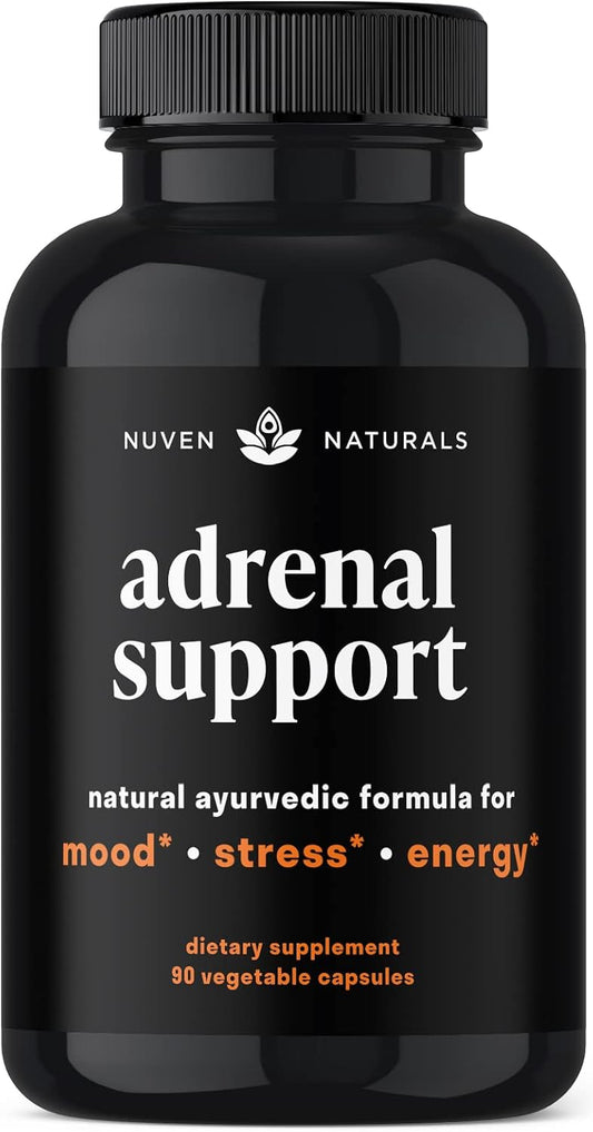 Adrenal Support & Cortisol Manager Supplement - Ashwagandha, 90 Capsules | Adrenal Support Supplements with Ashwagandha Extract, Rhodiola Rosea, Holy Basil, Support Stress Response, Mood, & Energy*