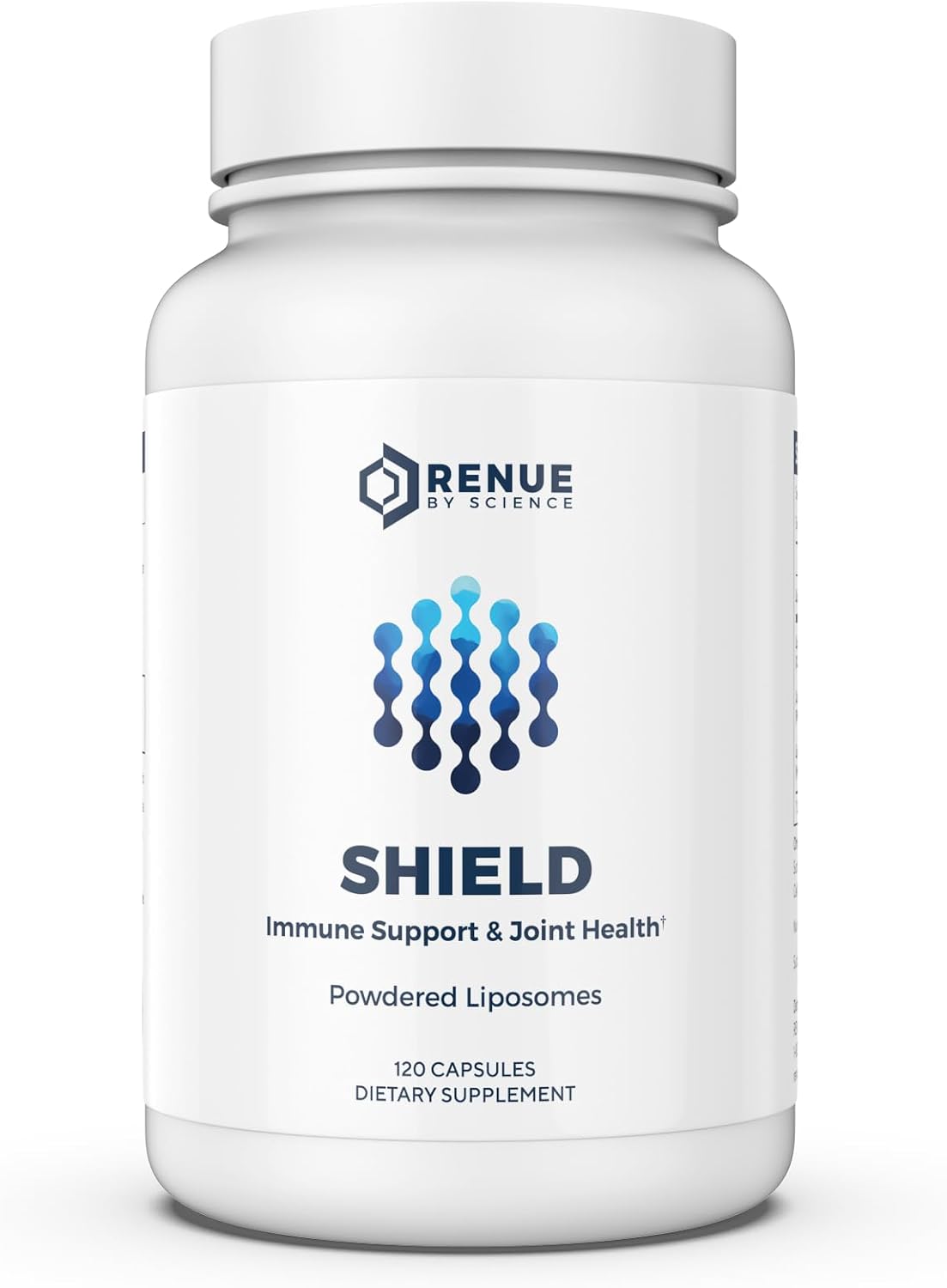 Renue By Science Shield | Liposomal Vitamin C CaAKG P.E.A Hyaluronic Acid Supplement | 120 Capsules with Vitamin C (500mg) CA AKG (150mg) Palmitoylethanolamide (75mg) HLA (75mg) | Made in the USA