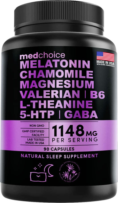 4-in-1 Turmeric Curcumin w Bioperine 2360mg (120 ct) Pack of 3 and 10-in-1 Melatonin 6mg Sleep Support (90 ct) Pack of 1, Sleep Supplements for Adults & Curcumin Supplements for Joint and Digestion