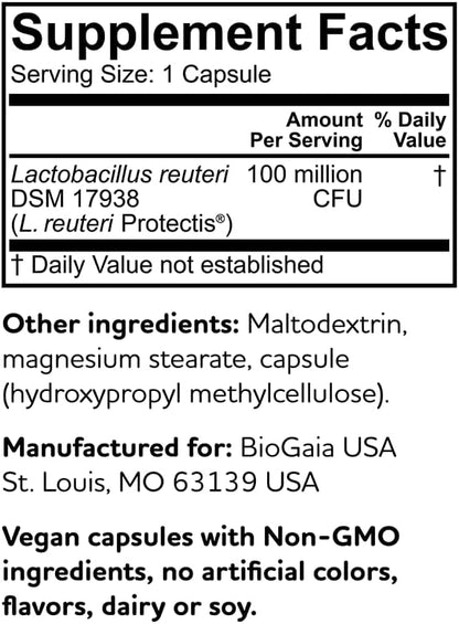 BioGaia Protectis Mum | Prenatal Probiotic | Mom & Baby Digestive Health | Helpful for Mom & Baby | Support Baby's Developing Digestive & Immune Health | Boost Mom's Immune Defenses & Digestive Health