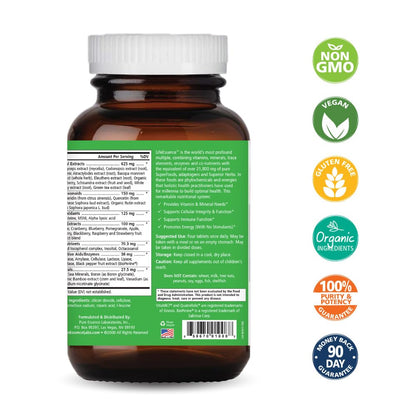 PURE ESSENCE LABS LifeEssence Multivitamin for Women and Men - Natural Herbal Supplement - Vitamin D, Vitamin D3, Vitamin B12, Biotin with Whole Foods (240 Tablets)