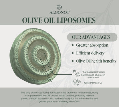 BrainGain, Luteolin & Key Ingredients with EVOO. May Support The Body in Reducing Stress While Increasing Cognitive Function. The only liposomal Luteolin Products Using Olive Pomace Oil.