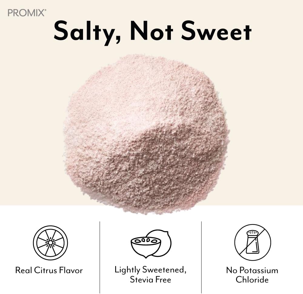 ProMix Nutrition Electrolytes Powder Hydration Packets | Himalayan Pink Salt, Magnesium, Potassium, Vitamin C | Sugar Free - 30 Count
