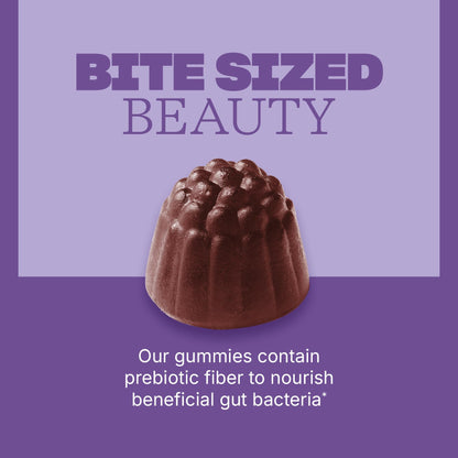 Swisse Glow Skin Glam Bites – Collagen Peptides, Hyaluronic Acid & Sea Moss – Supports Skin Elasticity & Hydration – Zero Sugar Gummies for Adults – Blueberry Lavender Flavor, 60 Count