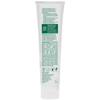 Desert Essence Prebiotic Plant-Based Whitening Toothpaste - Mint - Oral Care with Inulin, Perilla Seed & Aloe - Vegan, Fluoride Free, Non-GMO, Gluten-Free, Cruelty-Free - 6.25 oz