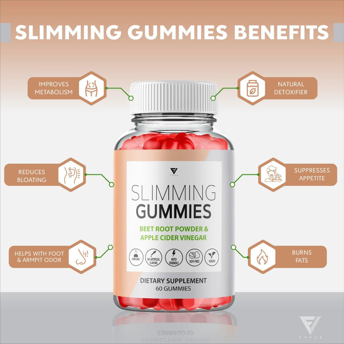 (3 Pack) Slimming Gummies It Works for Weight Loss with Apple Cider Vinegar Itworks Its