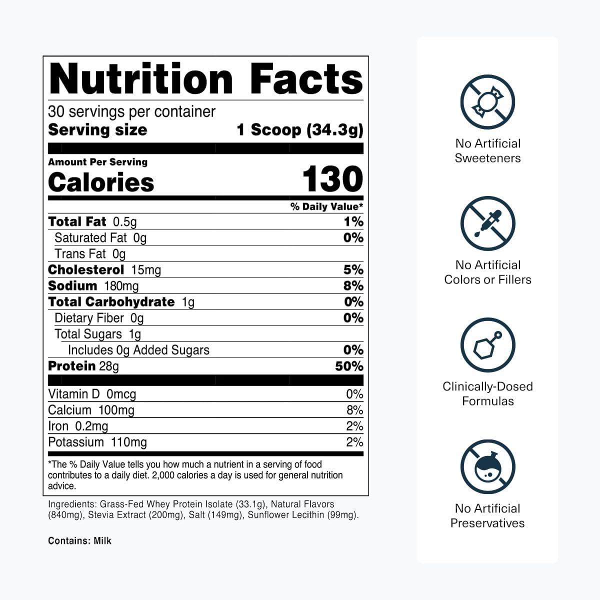 Transparent Labs Grass-Fed Whey Protein Isolate, French Vanilla, Creatine HMB, Unflavored