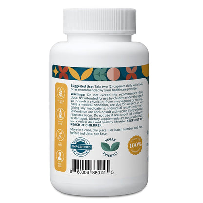 Pattern Wellness Turmeric Curcumin Supplement – 60 Capsules | 95% Curcuminoids with BioPerine® Black Pepper – Supports Joint, Cognitive & Immune Health – Non-GMO, Gluten Free