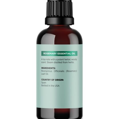 Pure Rosemary Essential Oil for Aromatherapy - Pure Rosemary Oil for Hair Skin and Nails