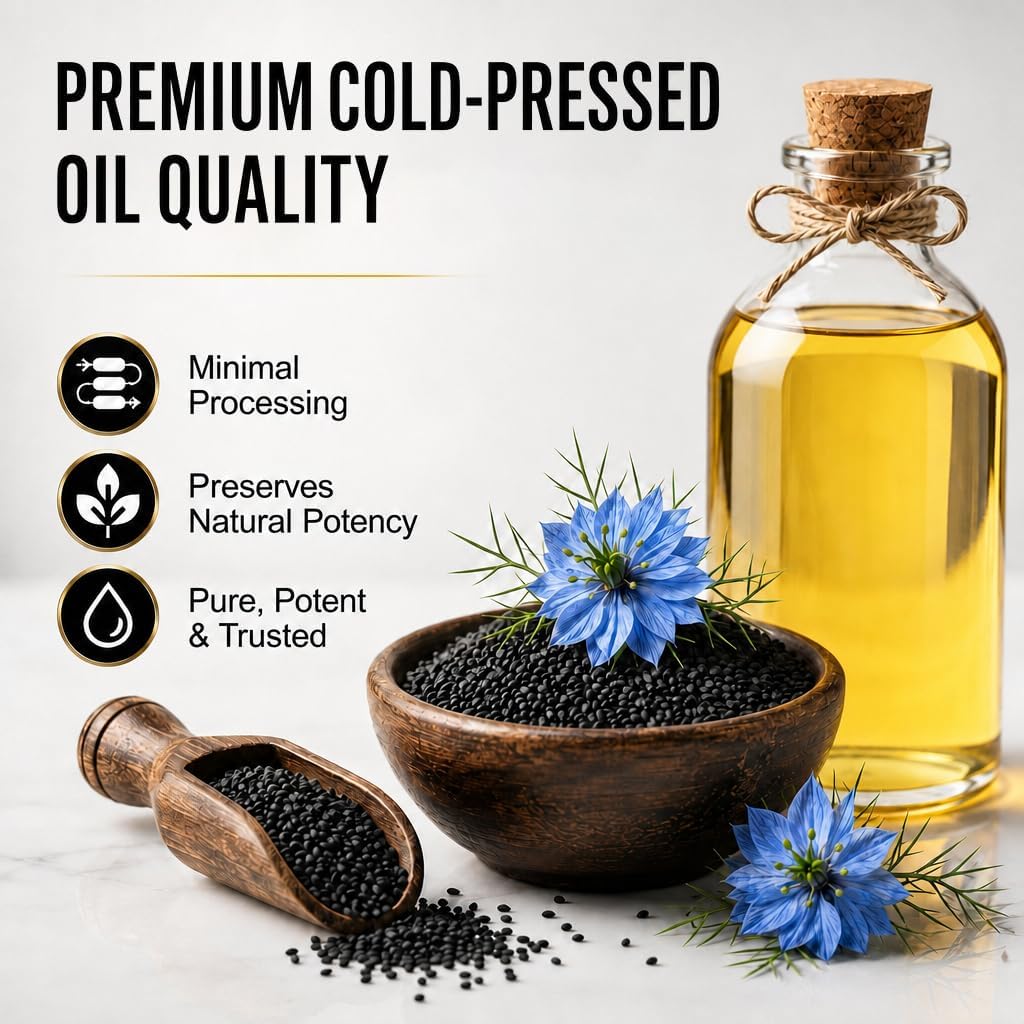 Ethiopian Black Seed Oil Softgels, 120 Count, 1000mg Cold Pressed | 4.64% Thymoquinone, Digestive & Immune Support, Non-GMO, Gluten-Free, Vegan, Black Cumin Seed Oil Softgels, 60 Day Supply