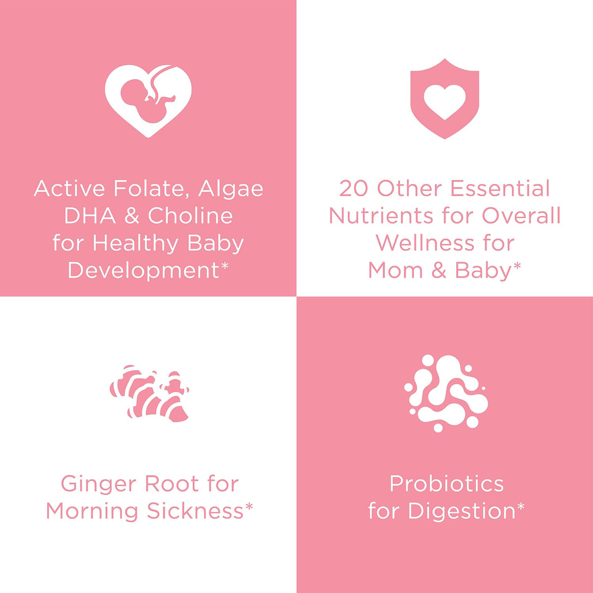 Hyland's Naturals Easy Morning Prenatal Multivitamin + Digestive Health & Morning Sickness Relief