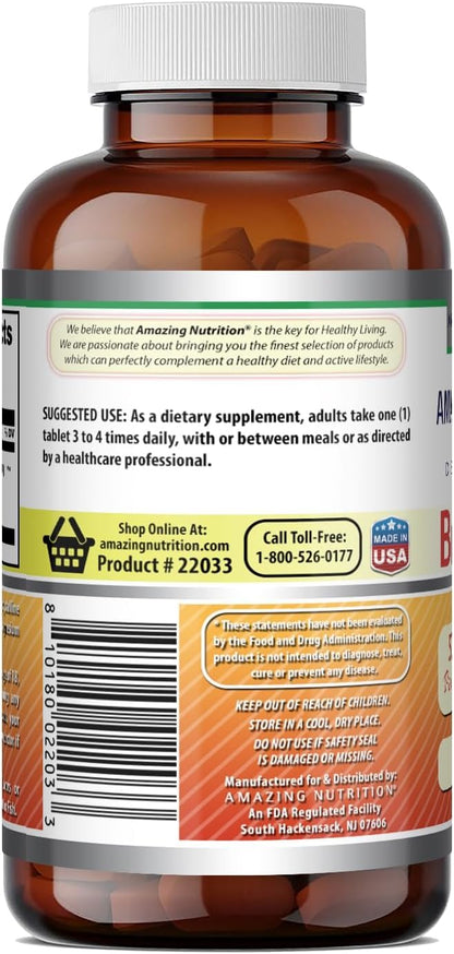 Amazing Formulas Bromelain 500 Mg | Tablets Supplement | Non-GMO | Gluten-Free | Made in USA (Pack of 1 | 240 Count)