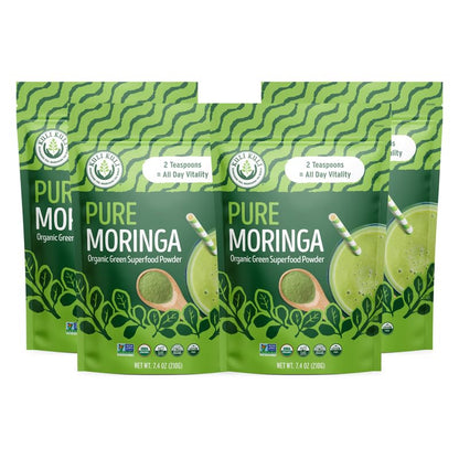 Kuli Kuli Moringa Oleifera Organic Leaf Powder & Green Smoothie, 100% Pure USDA 