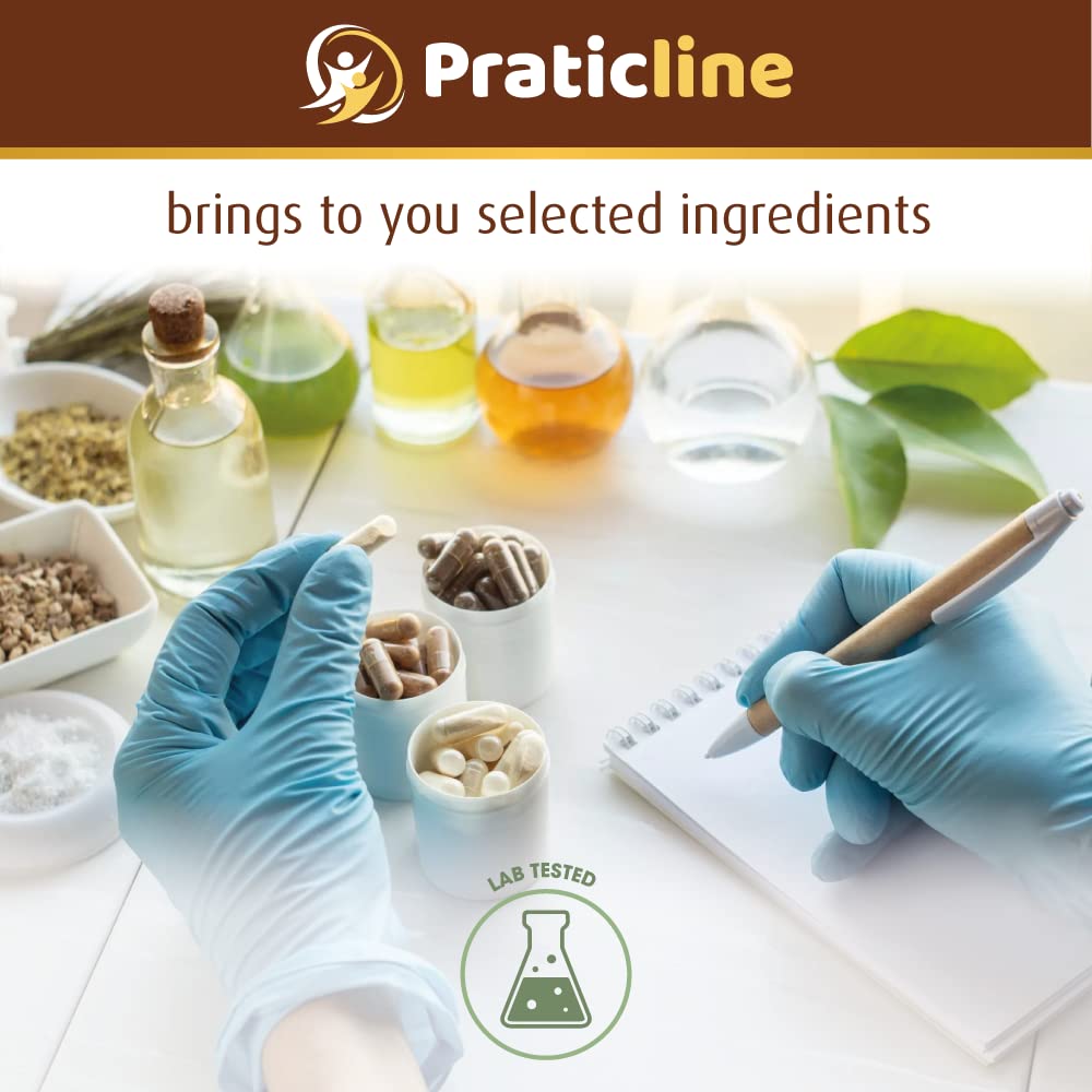 PRATIC LINE Ashwagandha Capsules 3,000 mg - 120 Vegan Cap Made with Organic