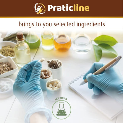 PRATIC LINE Ashwagandha Capsules 3,000 mg - 120 Vegan Cap Made with Organic