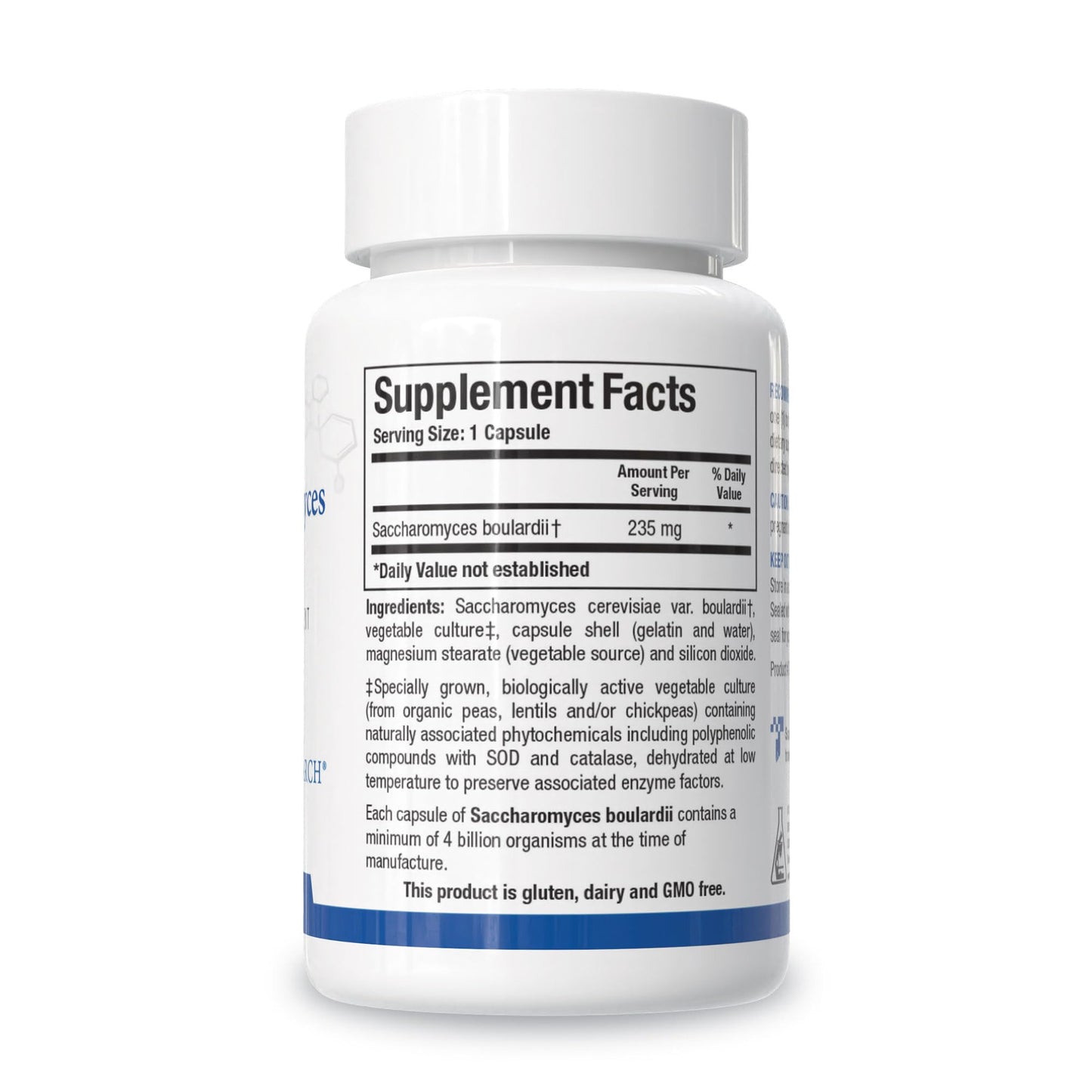 Biotics Research Saccharomyces boulardii Probiotics Supplement - 235 mg/Serving- Supports GI Health Microbial Balance, Healthy Immune & Pathway Responses - Dairy-Free, Temperature-Stable - 60 Capsules