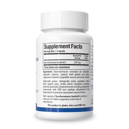 Biotics Research Saccharomyces boulardii Probiotics Supplement - 235 mg/Serving- Supports GI Health Microbial Balance, Healthy Immune & Pathway Responses - Dairy-Free, Temperature-Stable - 60 Capsules