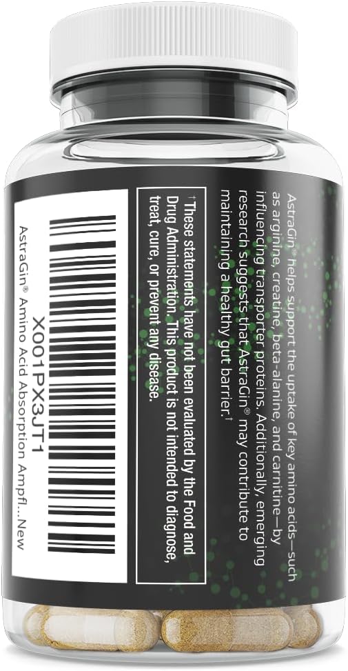 Pure AstraGin Bioavailability Enhancer. Maximum Nutrient Absorption & Gut Health Supplement. Boosts Pre-Workouts, BCAAs, Creatine & Protein Powder Efficacy. 90 Vegan Capsules