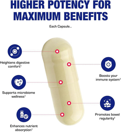 Advanced Digestive Probiotics for Women & Men - 4 in 1 Quadbiotic for Women & Men with Lactobacillus and Bifidobacterium Probiotics for Digestive Health Bloating and Constipation - 100 Servings
