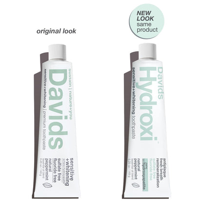 Davids Nano Hydroxyapatite Toothpaste Sensitive + Whitening Peppermint 4oz
