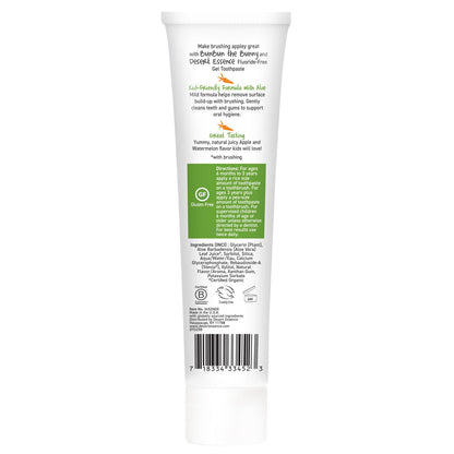 Desert Essence Green Apple Watermelon Toothpaste for Kids, 4.7 OZ