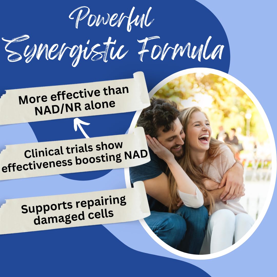 BioImmune NAD+ Supplement. Exclusive Formula w/Patent Pending RiboYOUNG™. Nicotinamide Riboside, Quercetin, Resveratrol, Betaine NRF2 Activator. Youthful Aging True NAD Supplement