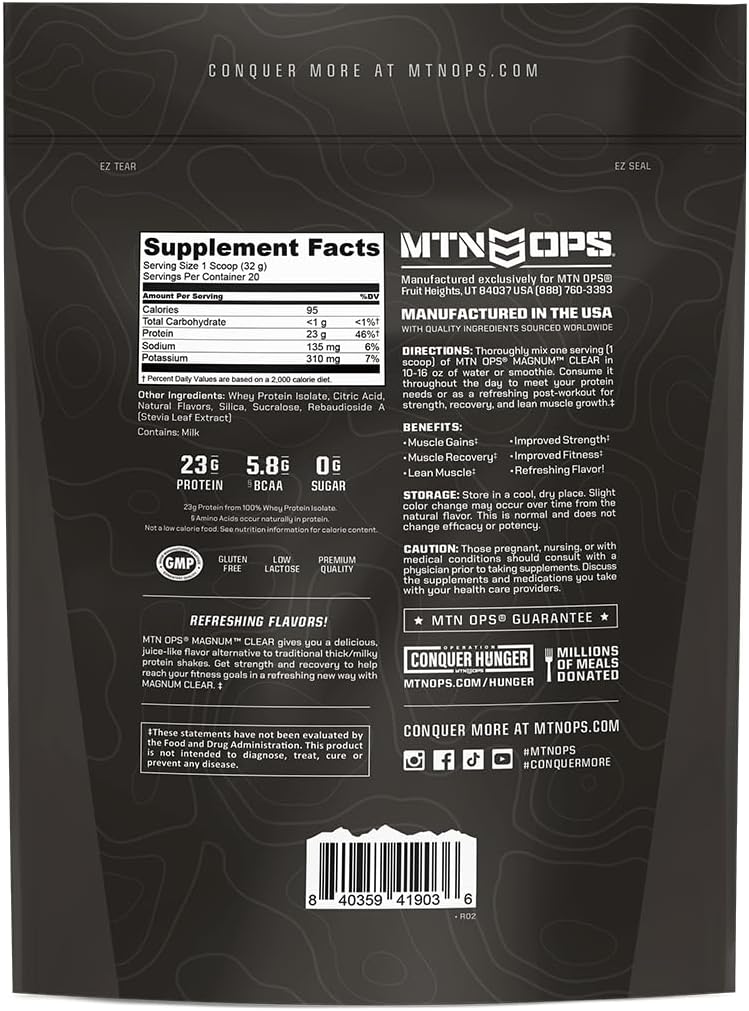 MTN OPS Magnum Clear Whey Protein Isolate, Strawberry Watermelon
