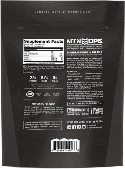 MTN OPS Magnum Clear Whey Protein Isolate, Strawberry Watermelon