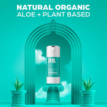 PS Organic Aloe Personal Lubricant, Vegan & pH Balanced, 100ml Bottle | Clear & mess free, glycerin free, paraben free, hormone free, safe for sensitive skin, toy & condom friendly for men & women