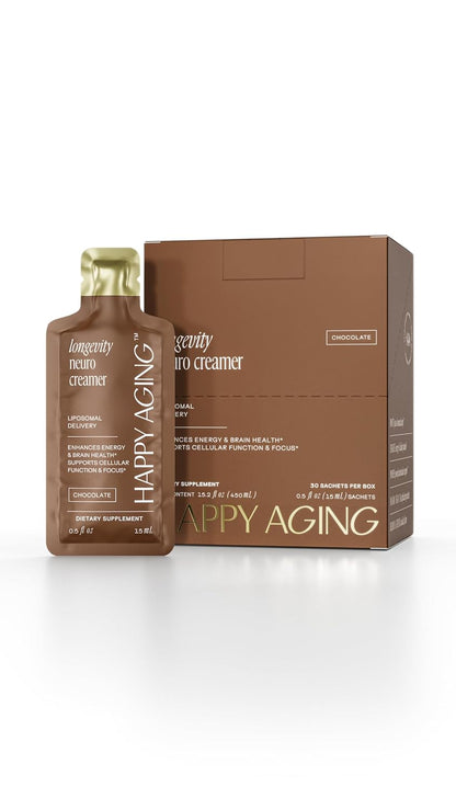 Happy Aging Liposomal Nootropic Coffee Creamer, Vanilla & Chocolate