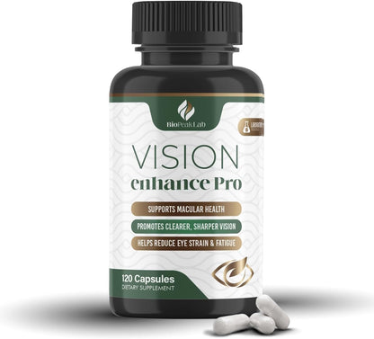 Vision Enhance Pro Eye Wellness Supplement with Lutein, Zeaxanthin & Botanical Extracts | Supports Daily Eye Wellness & Visual Comfort | 60-Day Supply