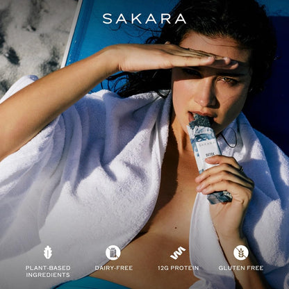 Sakara Detox Protein Super Bar - Tahini + Vanilla Clean Protein Bars, 13g Plant Based
