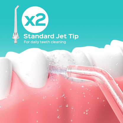 Electric Toothbrush with Water Flosser Combo & Replacement Jet Tips