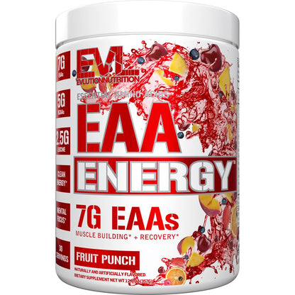 EAAs Amino Acids Powder - Energizing EAA Essential Amino Acids Pre & Post Workout Powder for Muscle Building Energy and Recovery Support with 7g per Serving Plus 5g BCAAs (Watermelon, 30 Servings)
