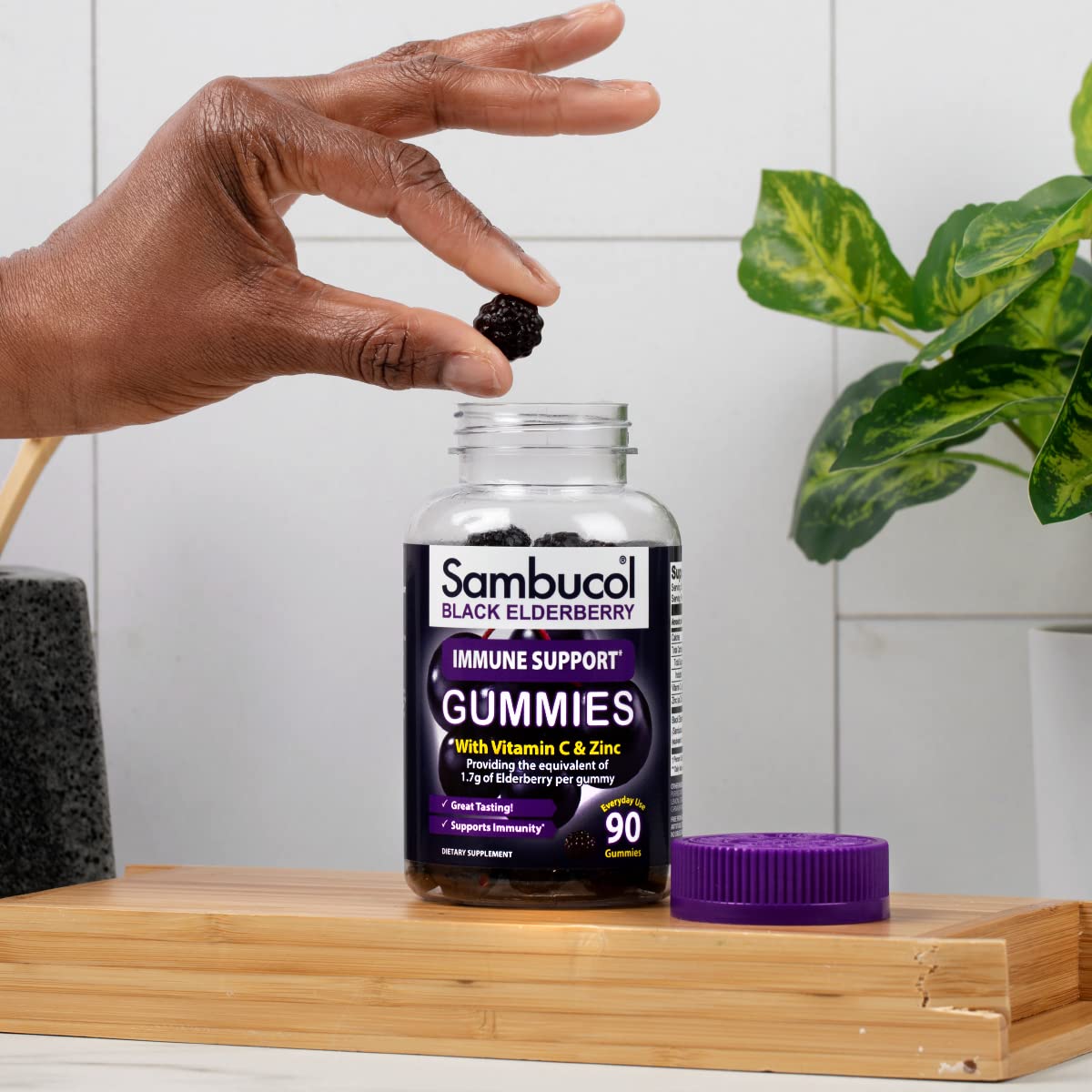 Sambucol Elderberry Gummies for Adults with Vitamin C; Zinc; Sambucus Elderberry