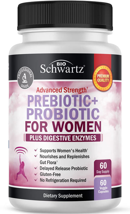 Prebiotics and Probiotics for Women - Gut, Vaginal & Immune Health Support