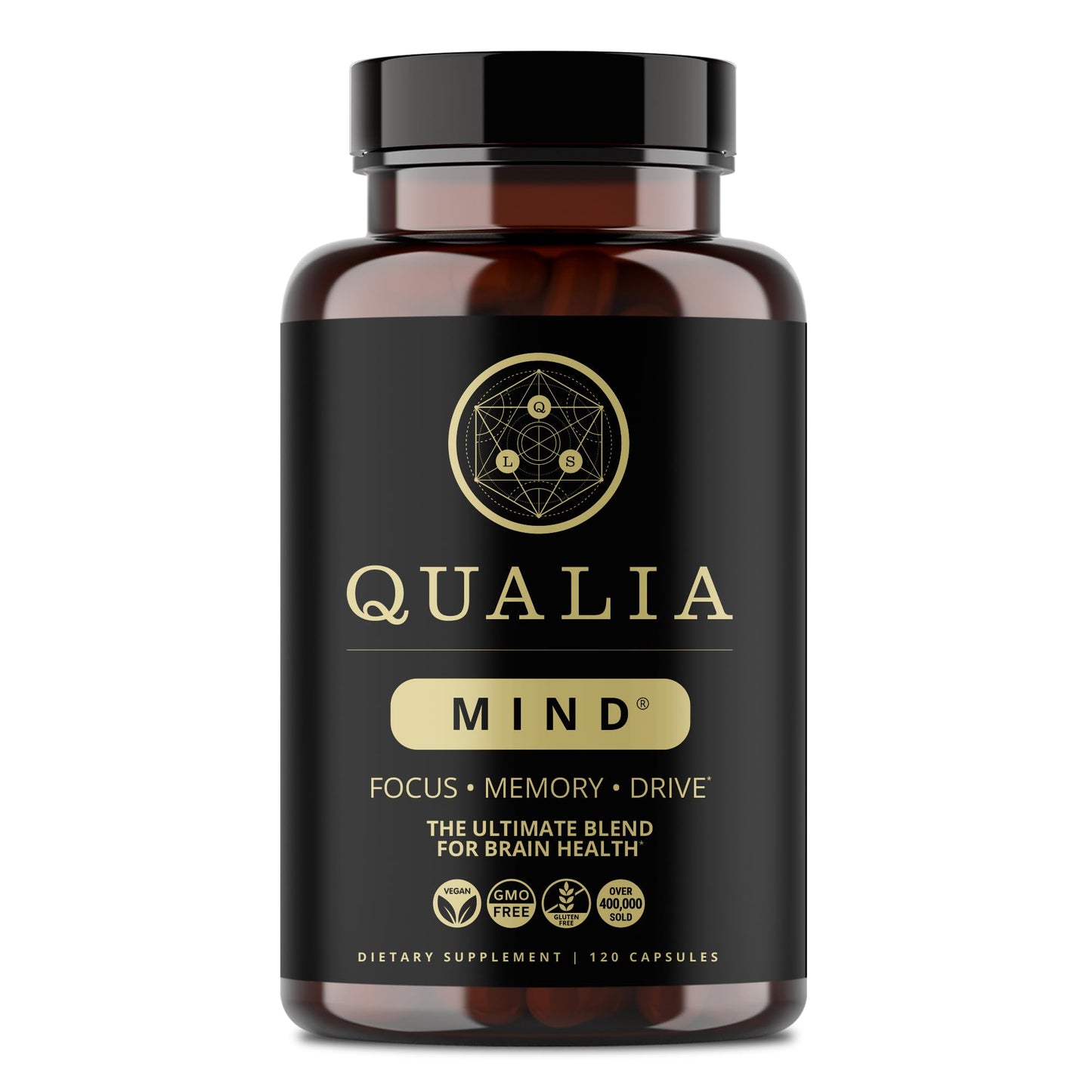 Qualia Mind | The Ultimate Blend for Brain Health* | Doctor-Formulated Nootropic to Fuel Focus & Concentration* | Supports Long Term Brain Health| Maintain Drive & Productivity
