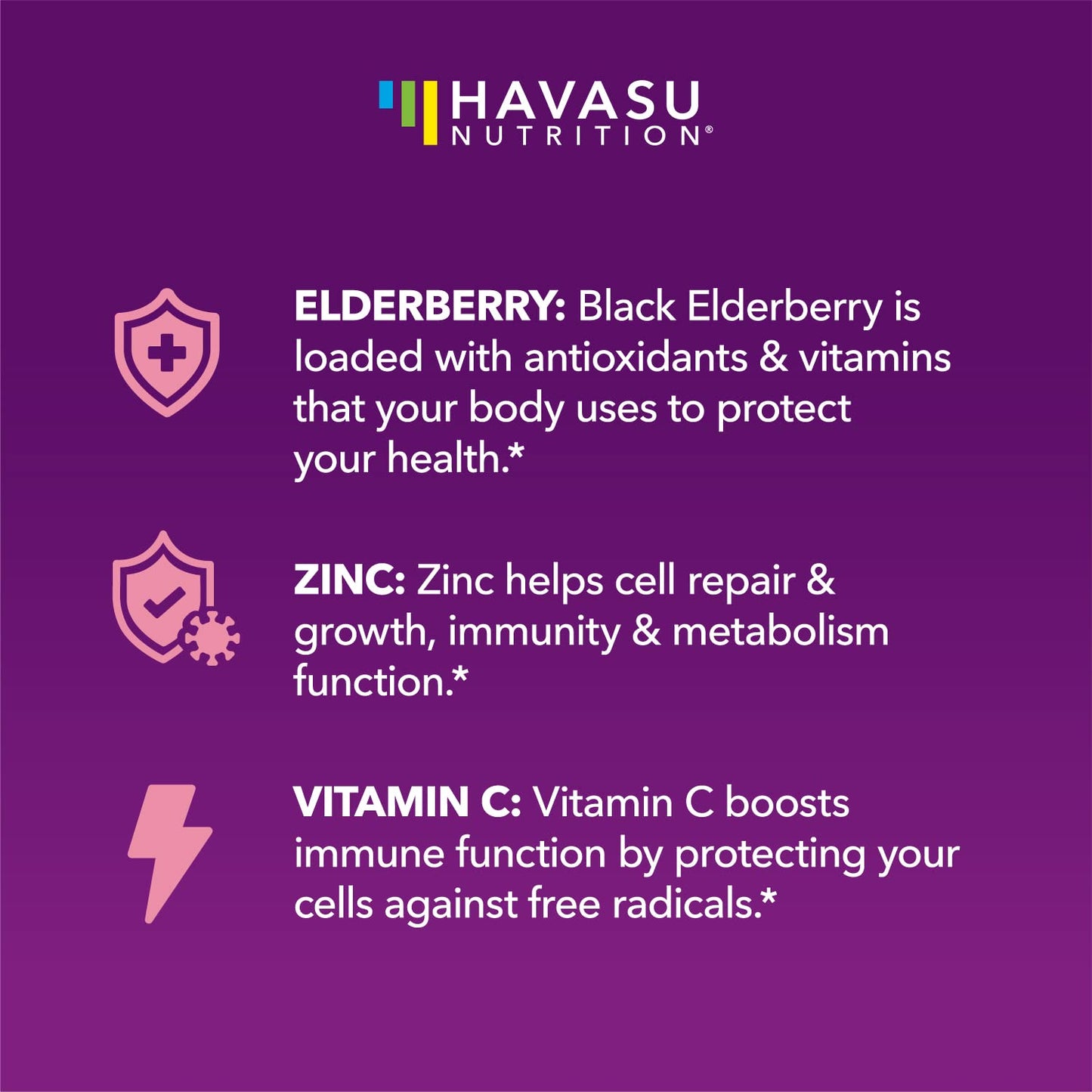 Elderberry Gummies for Kids with Vitamin C & Zinc, Berry, 30 Servings | Vegan, Non-GMO, Gluten Free Immune Support for Children, Daily Defense with Antioxidants & Essential Nutrients, 60 Count