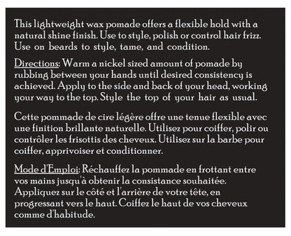 Brickell Men's Products Flexible Hold Wax Pomade for Men, Irritation Free, Natural Shine Hair Styling Product, With Shea Butter, Vitamin E, and Rosemary, 2 Ounce, Scented