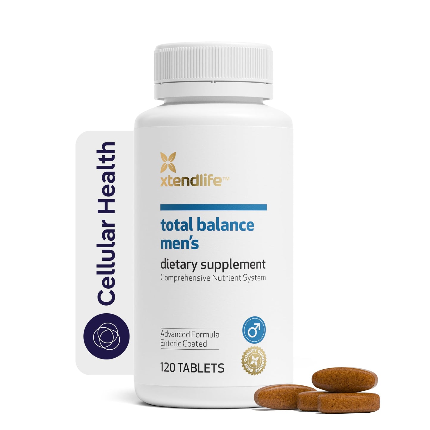 Xtendlife Total Balance Men’s Premium Multivitamin for Immune, Heart, Digestive & Cellular Health - Extra Strength Daily Support - 90+ Nutrients & Minerals - 30 Day Supply