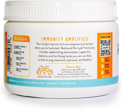 REDMOND Re-Lyte Immunity, Multivitamin Supplement Mix (Pinapple Orange)