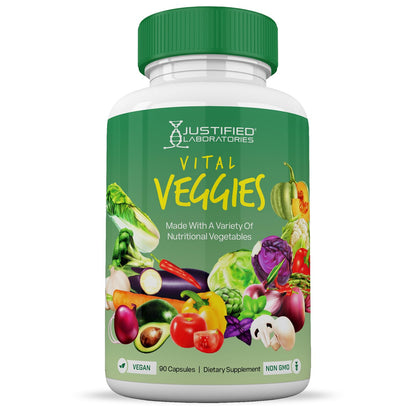 (6 Pack) Vital Fruits and Veggies Supplement Whole Food Red & Green Superfoods