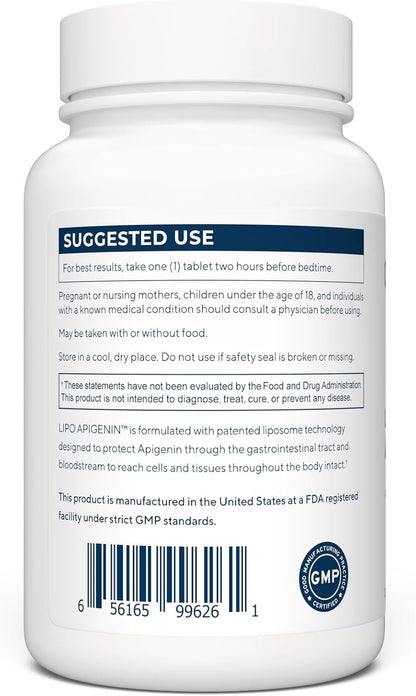 Renue By Science Apigenin | High Strength Liposomal Apigenin Supplement | 90 Apagenine Capsules - 75mg Apigenin per Serving | Non-GMO & Allergen Free | Made in the USA Third-Party Tested