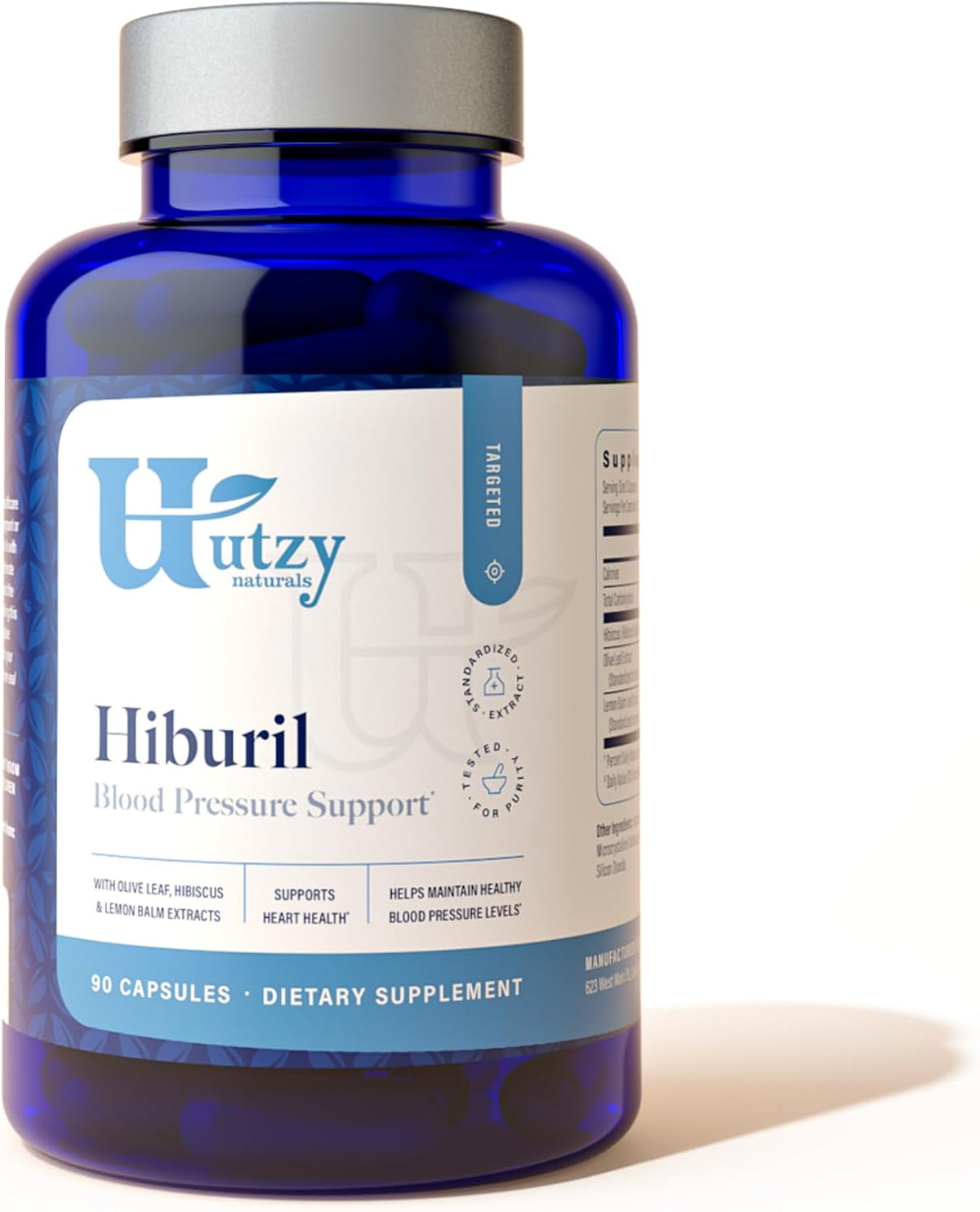 Utzy Naturals Hiburil | Heart & Circulation Support | 90 Capsules