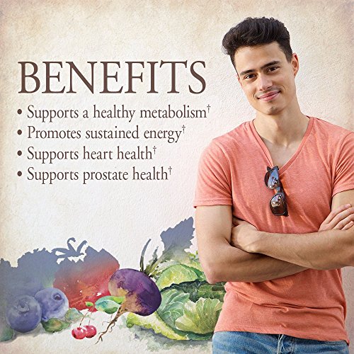 Garden of Life Organics Whole Food Multivitamin for Men, 120 Tablets, Vegan Mens Vitamin
