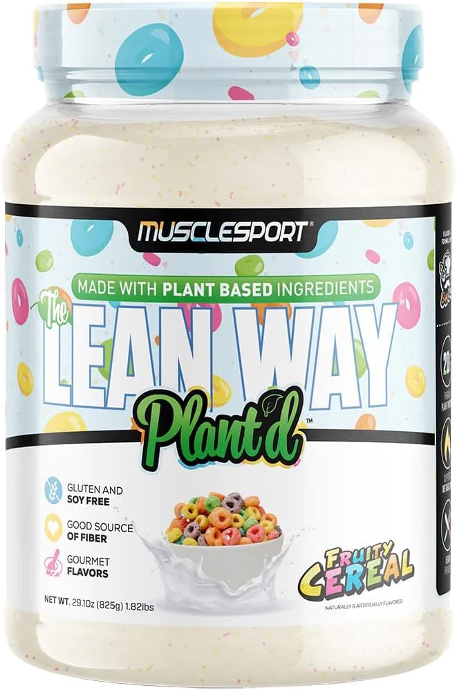 Musclesport Lean Way Plant Protein - Pea Protein and Brown Rice Protein Blend, with Added 