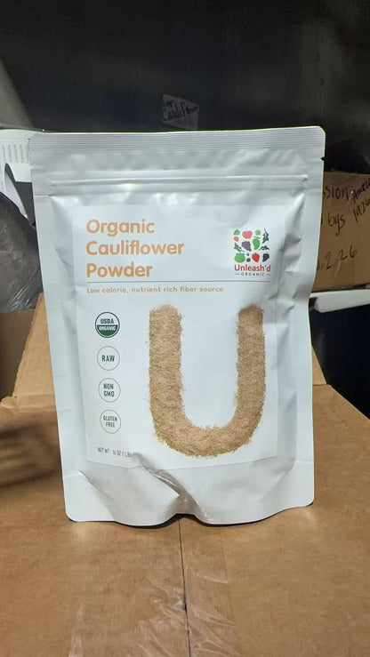 Unleash’d Organic Cauliflower Powder 16 oz – 100% Pure Natural Superfood, Rich in Vitamins, Nutrient-Dense & Versatile
